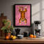 Upside-Down Tiger Modern - Framed Print-1132300124-1132300127