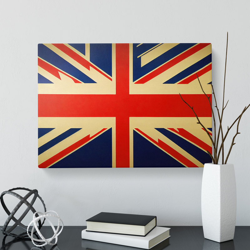 Union Jack Flag Concept Vol.1 - Wrapped Canvas, 40cm H x 60cm W x 3cm D
