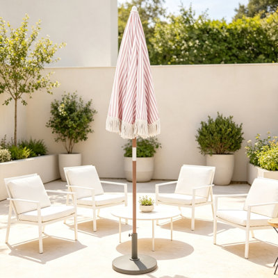 140 cm W X 140 cm D Market Parasol with Manual Lift