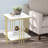 Ratesha Marble Top End Table