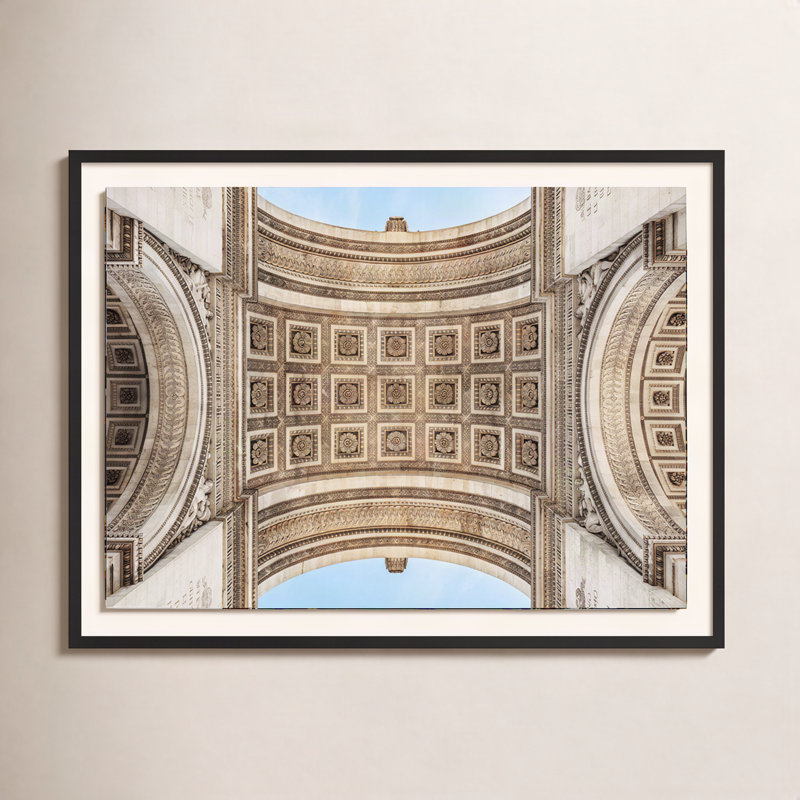 Arc De Triumphe Print by Guy Sargent, Black, 48" H x 72" W x 2.5" D