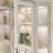 68.5" W Display Cabinet with Warm LED Lighting, Tempered Glass Doors & 8 Shelves