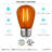 0.5 Watt S14 LED Colored String Light Bulb, E26/Medium (Standard) Base-128883309