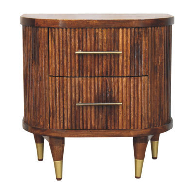 Ribbed Gudella With Brass Handles