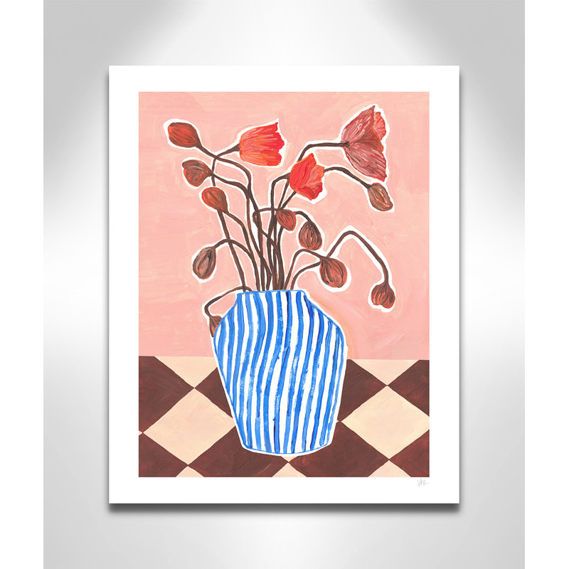Poppies Print par Violets Print House, L 16 po x H 20 po, Toile tendue, Ne s’applique pas