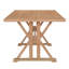 Table de salle à manger 6 pièces avec 4 chaises rembourrées et banc Farmhouse Classical-1360280235-1360280233