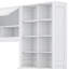 Lit escamotable double, lit escamotable en bois avec placard, tiroirs et tablettes