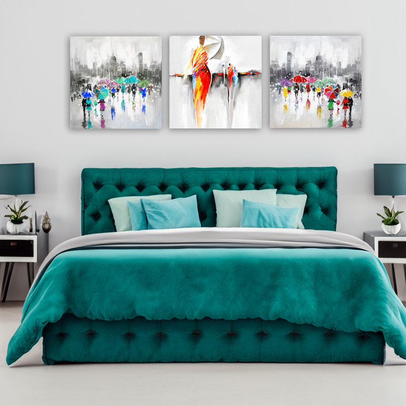 Sur toile, 3 pièces