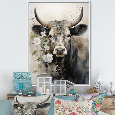 Baylian, art asiatique, vache Sumi X