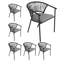 Chaise de patio empilable avec coussin Adila-138645570