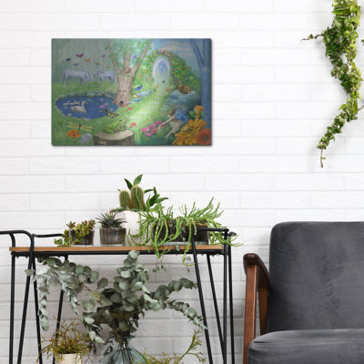 August Grove® 'Fantasy Garden Harmony' by Art and a Little Magic Metal Wall Art