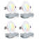 5cct 6 Inch Led Recessed Lights With J-box, Cri90 Dimmable, Ultra-thin, 2 Hours Fire Rated