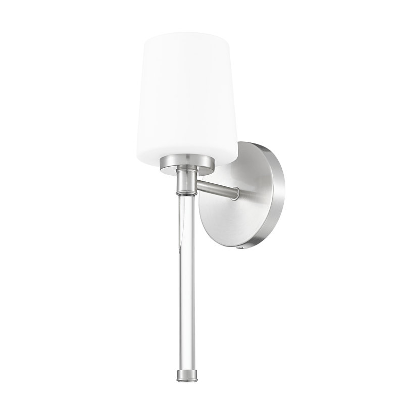 Henri 16 inch Brushed Nickel 1 Light Wall Sconce, Brushed Nickel