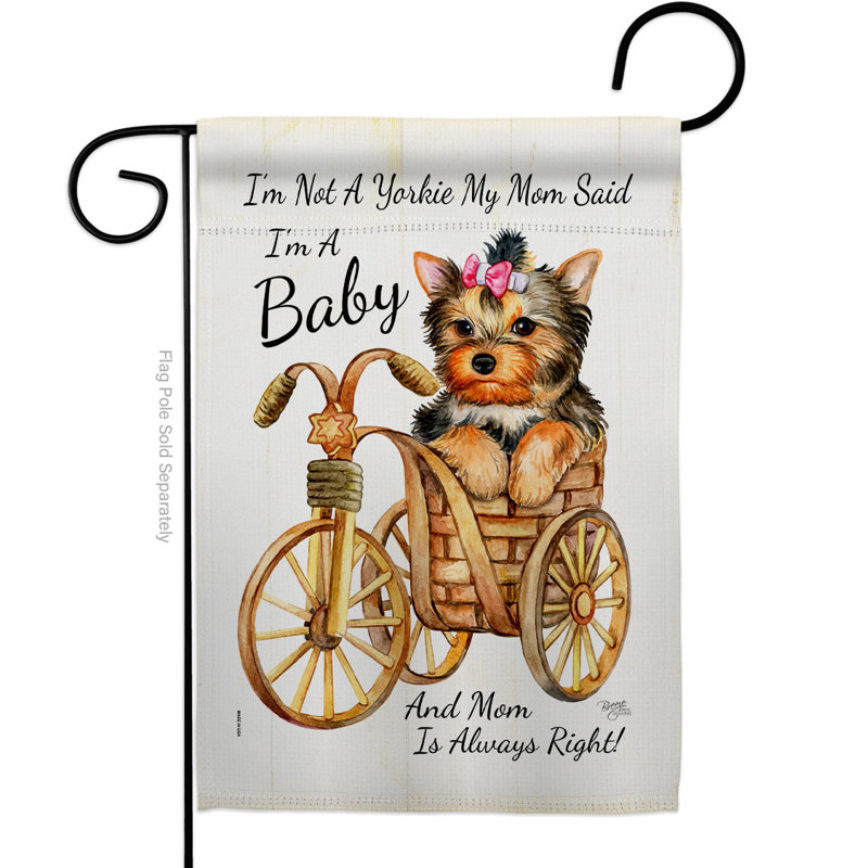 Double Sided 18.5'' H x 13'' W Polyester Animal Garden Flag
