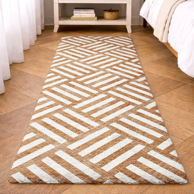 Tapis à poils longs de qualité supérieure lavable à la machine ADS620, Paprika, 2'3" x 7'6" Runner