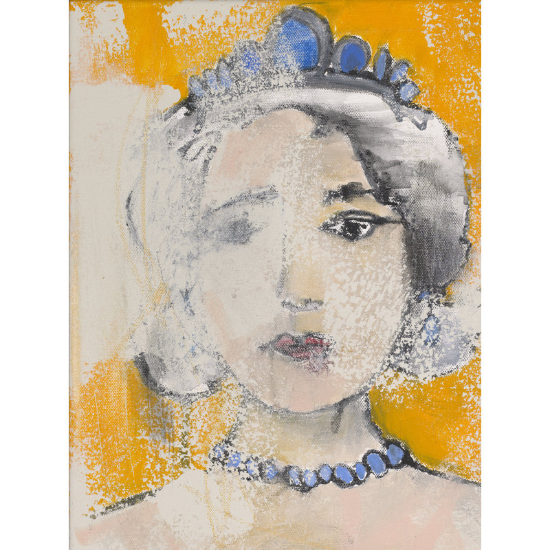 Queen With The Hidden Garden Print by Jacquie Gouveia, 21.25" H x 17.25" W, Black Framed Paper