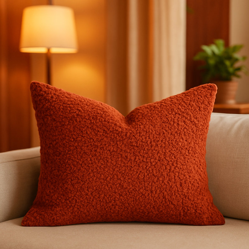 Homey COZY Throw Pillow, Rectangle 16"H x 24"W, Red
