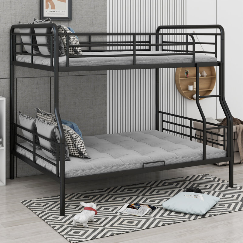 Metal Bunk Bed, Black