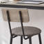 Ensemble de table de bar avec 2 tabourets de bar en polyuréthane avec dossier, gris, l 43,31 po x l 15,75 po x H 35,43 po