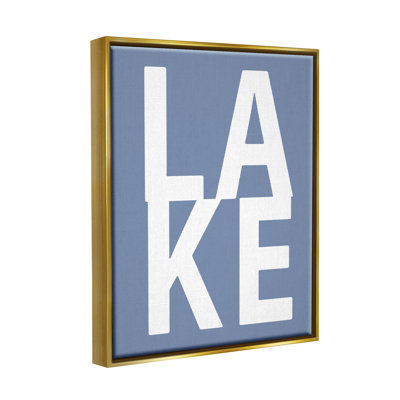 "Lake House", art mural encadré sur toile flottante par Jamie MacDowell