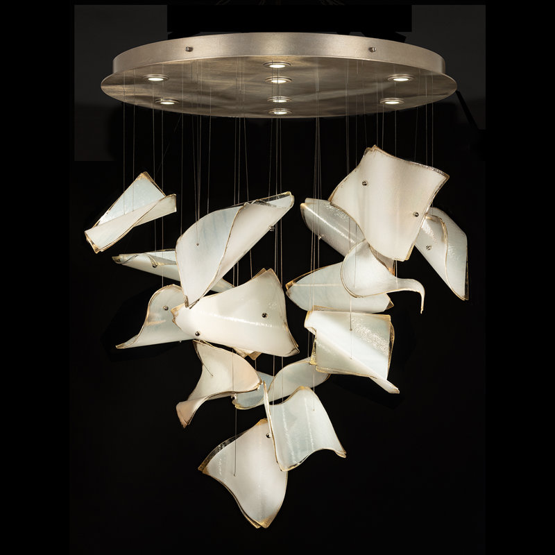 Elevate 8 - Light Pendant, Gold, White