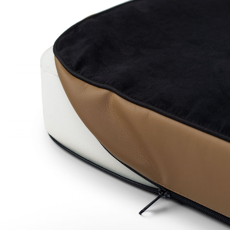 Pet Bed, 8cm H x 100cm W x 67cm D, Black/Brown