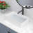 LEPUDAY 5.5'' White Ceramic Rectangular Bathroom Sink