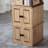 Burlywood Modern Solid wood Rotating Bookshelf