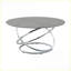 Ensemble de tables basses 3 pièces Modern - Verre trempé noir et base chromée pour le salon, facile à nettoyer