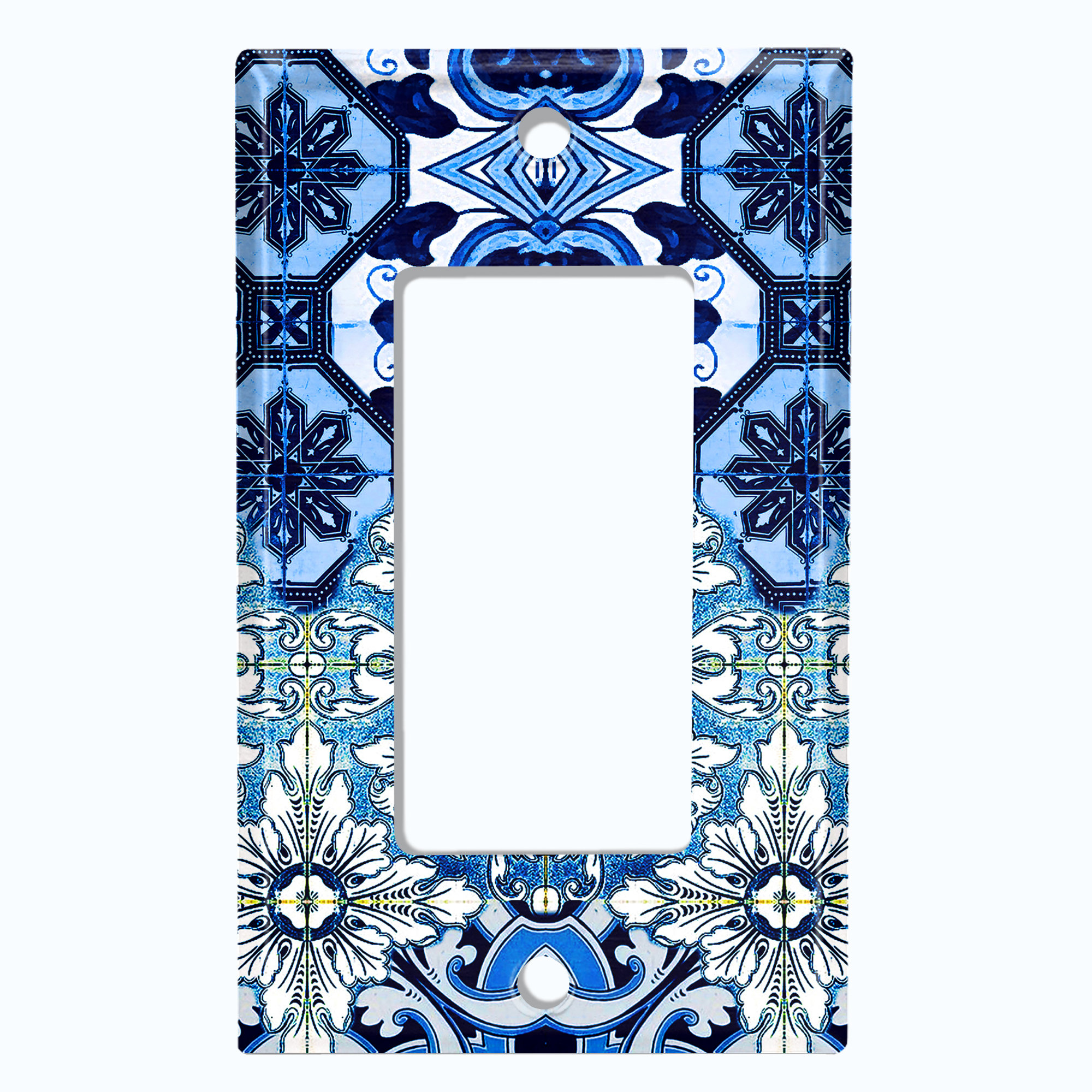 Fall Plaque Murale Vierge 1 Bouton Sans Appareil - Plaque Murale Décorative Pour Prises électriques - 11,4 X 7,9 Cm - Sunset Lake