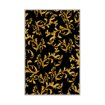 Antibacterial Hall Carpet (2.6 x 6.6 Ft) | 100% Polyester, 0.4 in Pile Height | Non-Slip PVC Dot Underside, Machine Washable | 3D Digital Printing, Durable & Stylish for Entryways, Living Rooms & More