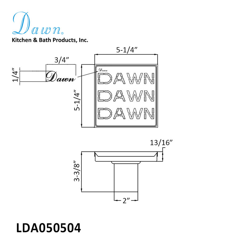 Stainless Steel Square Linear Floor Shower Drain