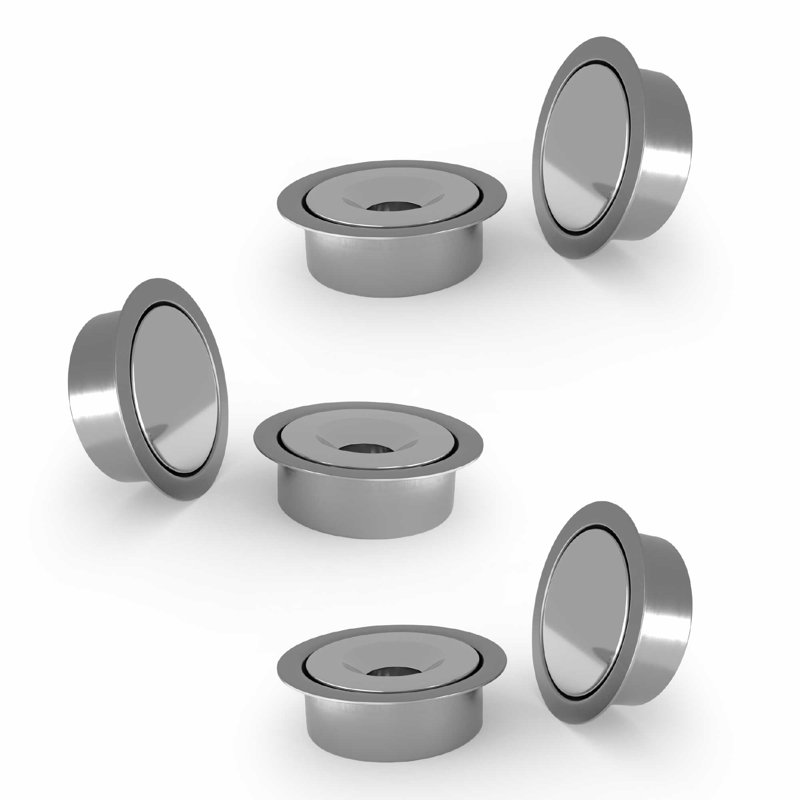 Méga poignées avec loquet de porte magnétique dissimulé pour portes fictives, loquet de porte de placard magnétique élégant