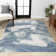 Ciasia Abstract Two-Tone Modern Blue/Cream Rug