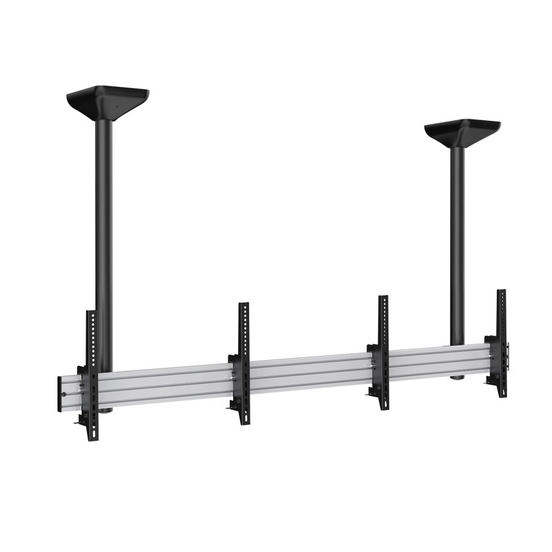 Support de plafond multi-écrans Black Tilt pouvant supporter jusqu'à 110 lb