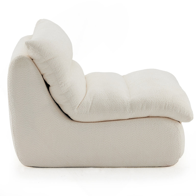 Canapé d'appoint rembourré, fauteuil moderne avec siège moelleux, canapé élégant pour le salon, la chambre à coucher ou le bureau