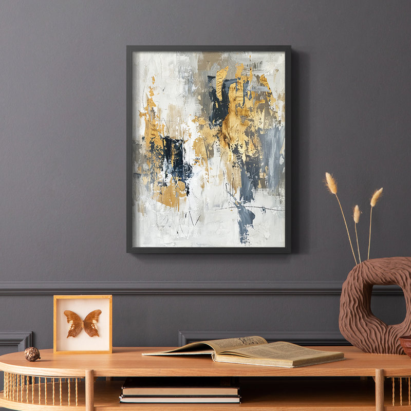 Série ABSTRACT CDLxxxix - reproduction encadrée de qualité supérieure - prête à être accrochée - aucun clou requis