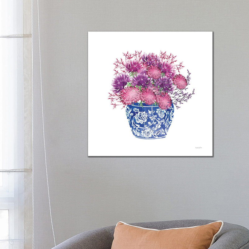 Chinoiserie Style IV by Mercedes Lopez Charro - Wrapped Canvas Painting, 66.04 cm H x 66.04 cm W x 3.175 cm D