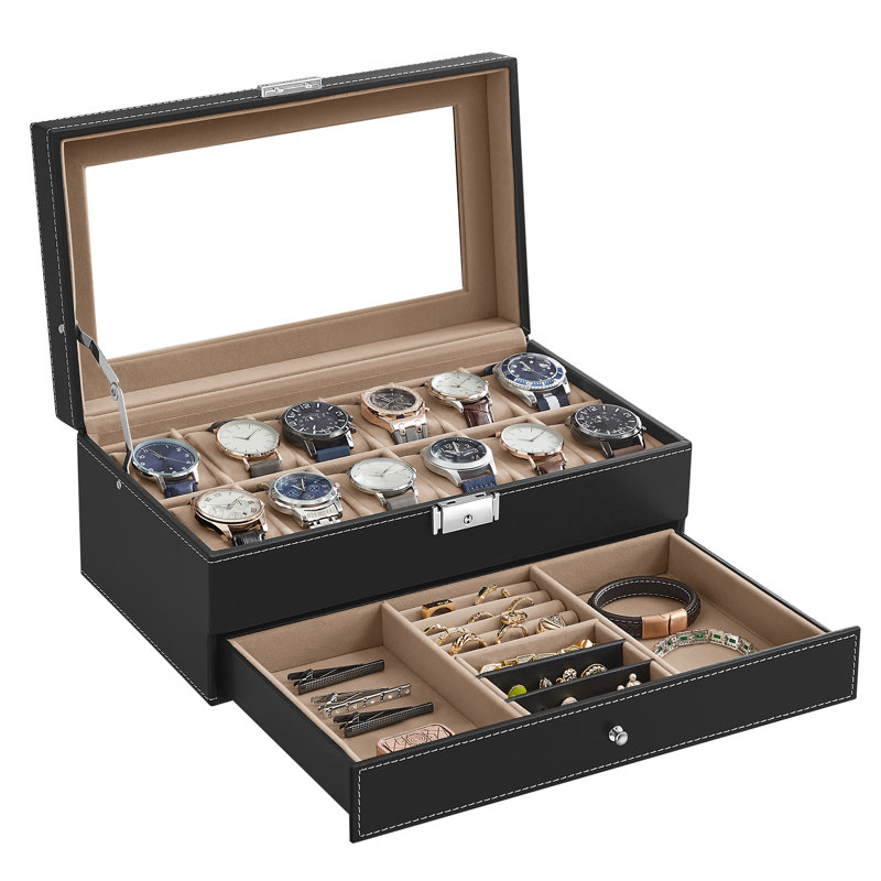 Chastine Steel Watch Box +, Black