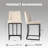 Upholstered Counter & Bar Stool with Backs-909472622