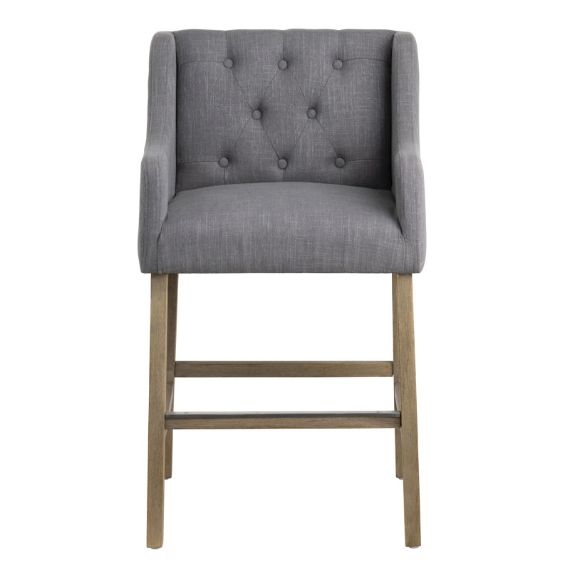 Set Of 2 Upholstered Counter Stools