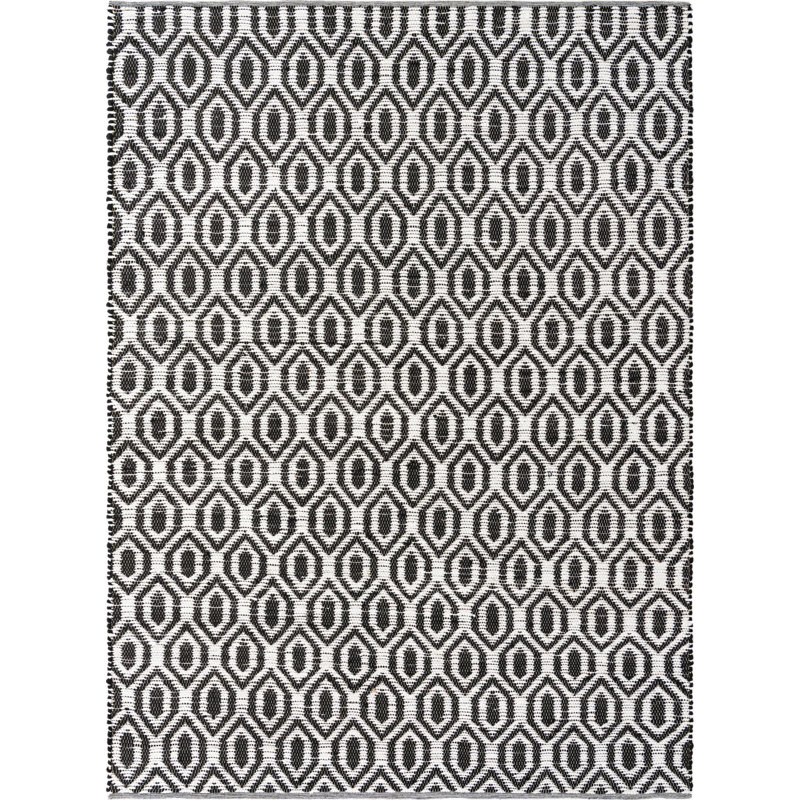 Egge Cotton Geometric Indoor Rug, Rectangle 9' x 12'