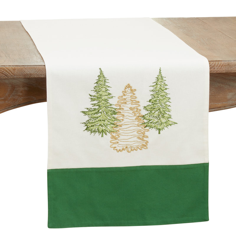 Cotton Blend Christmas Table Runner