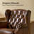 Heeg Genuine Leather Swivel And Rocking Office Chair With Solid Wood Base-108582111