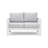 3-Piece Modern Aluminum Patio Conversation Set-436070578