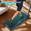 Tapis roulant inclinable 3 en 1 pour bureau sous le bureau, pliable avec moteur silencieux de 2,5 ch, 0,6 à 5,0 mi / h, réglage de 9%, télécommande, affichage à DEL, tapis de course intérieur multifonctionnel, tapis de marche