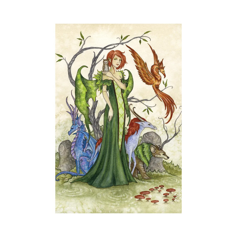 Menagerie par - Toile tendue, H 26 po x l 18 po x 1,5 po