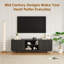 Rectangular TV Stand for TVs up to 75" with Open Shelf-1245411006