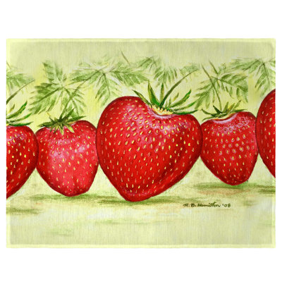 Ensemble de 4 napperons Strawberries