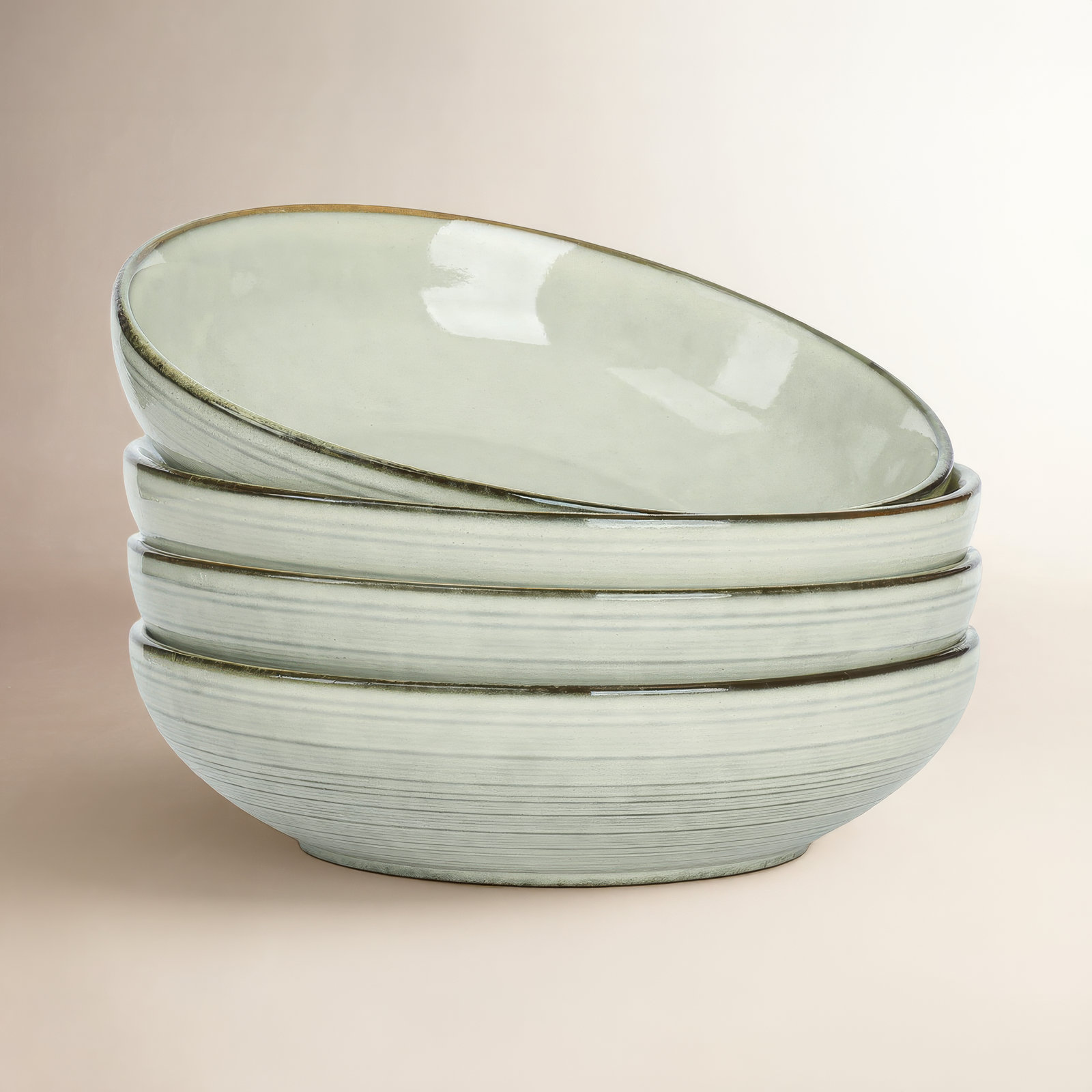 Stoneware Pasta Bowl, Castle Wall